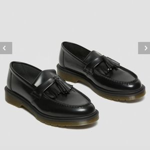 ADRIAN SMOOTH LEATHER TASSEL LOAFERS BLACK 41EU